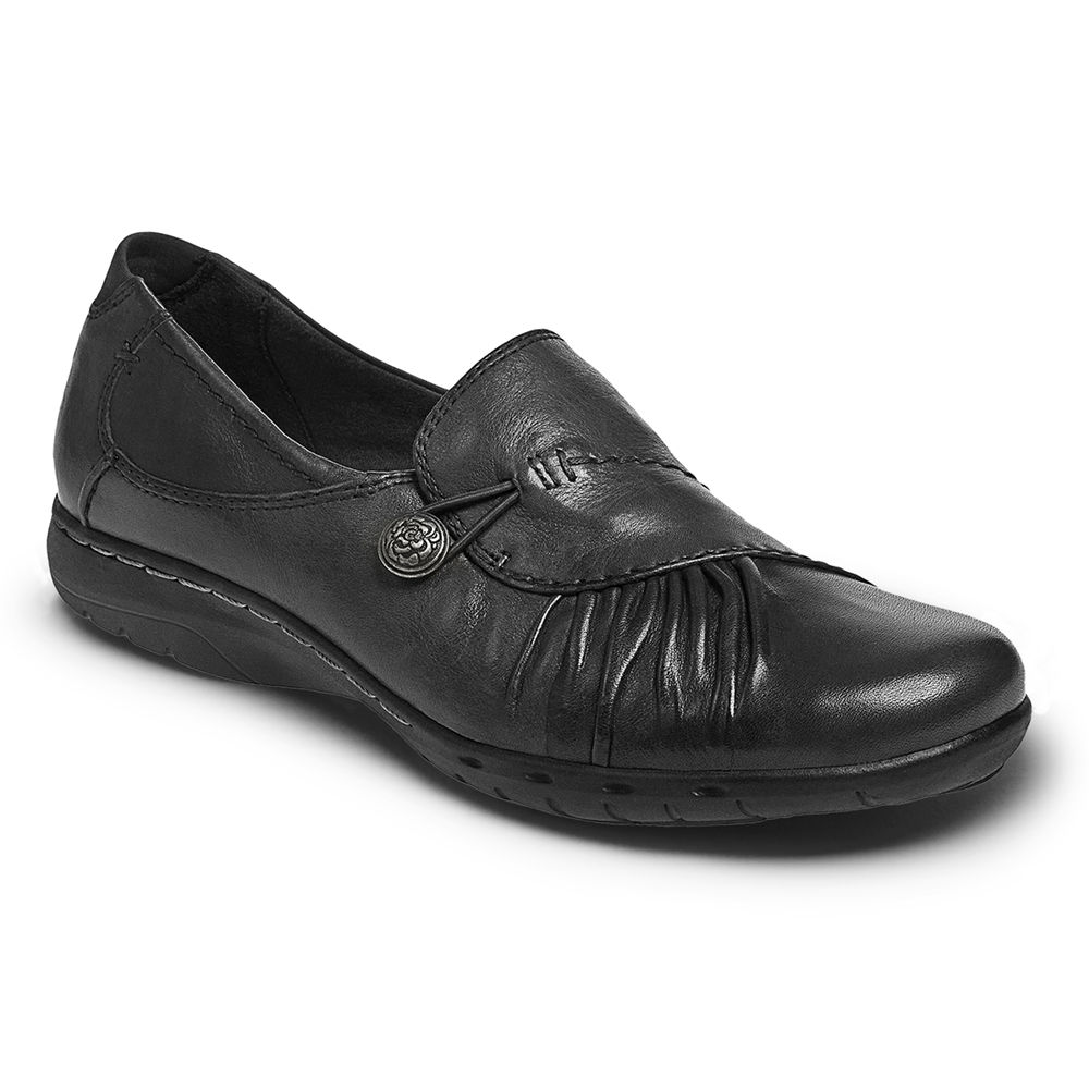 Rockport Slip-On For Womens Black - Cobb Hill Paulette - VY5098713